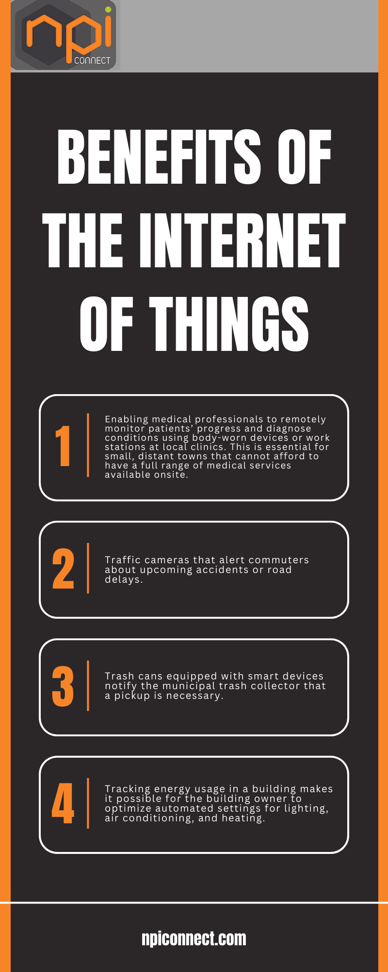 benefits of internet of things infographic